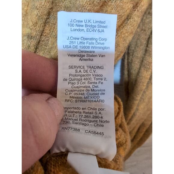 Madewell Evercrest Sweater L Alpaca Merino Wool Blend Mock Neck Soft Mustard - Picture 6 of 9